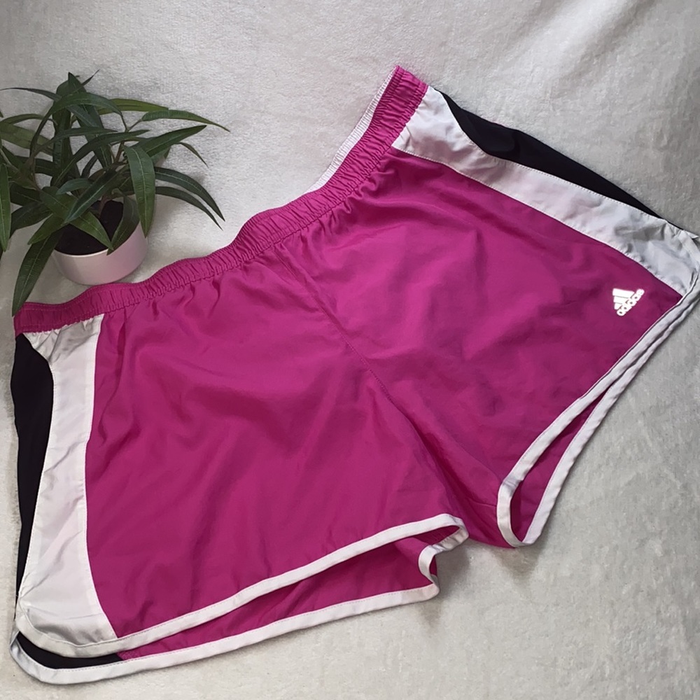 Adidas Women's Pink Black Running Shorts
